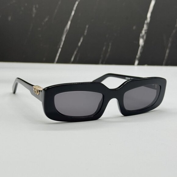 NEW OFF-WHITE OERI13C RENTON 1007 SUNGLASSES WOMEN OVAL BLACK EYEWEAR - Picture 6 of 11